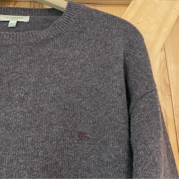 Burberry Mens Brown Merino Wool Sweater